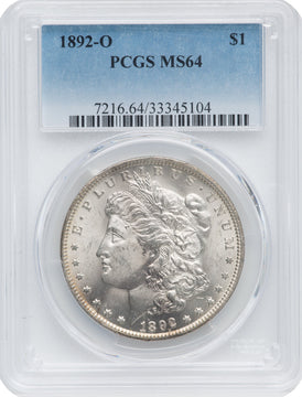 1892-O $1 Morgan Dollar PCGS MS64