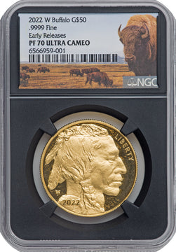 2022-W G$50 Gold Buffalo FS DCAM NGC PF70