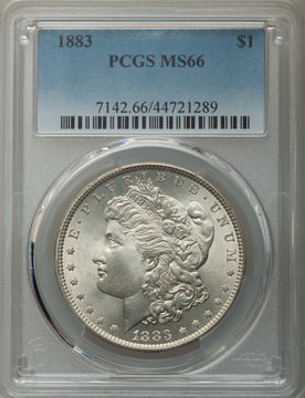 1883 $1 Morgan Dollar PCGS MS66