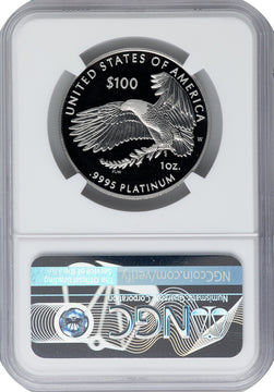 2022-W $100 One-Ounce Platinum Eagle Freedom of Speech FDI NGC PF70