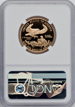 1995-W $25 Half-Ounce Gold Eagle NGC PF70 Mike Castle Signed
