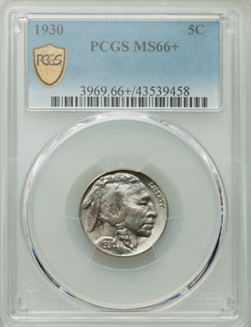 1930 5C Buffalo Nickel PCGS MS66+