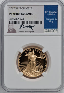 2017-W 1/2 oz Gold Eagle NGC PF70 Ed Moy