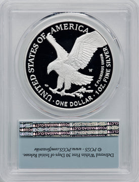 2022-W S$1 Silver Eagle FS PRDC PCGS PR70
