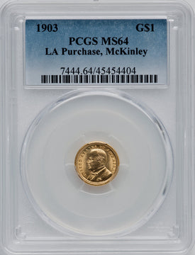 1903 G$1 MCKIN Commemorative Gold PCGS MS64