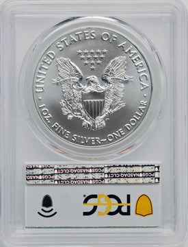 2020-(P) S$1 Silver Eagle Emergency Issue Struck at Philadelphia First Day of Issue PCGS MS70