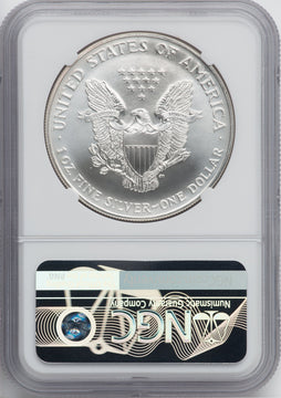 1996 S$1 Silver Eagle NGC MS70