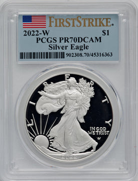 2022-W Silver Eagle First Strike PCGS PR70 DCAM