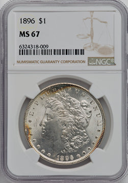 1896 $1 Morgan Dollar NGC MS67