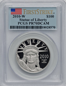 2010-W $100 One-Ounce Platinum Eagle First Strike DC PCGS PR70