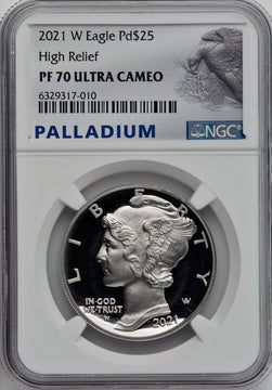 2021-W $25 Palladium NGC PF70
