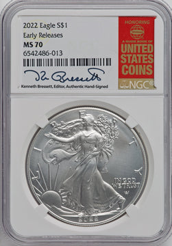 2022 S$ Silver Eagle FS NGC MS70