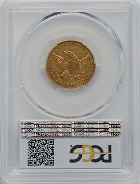 1834 $5 PLAIN 4 Classic Half Eagle PCGS XF40
