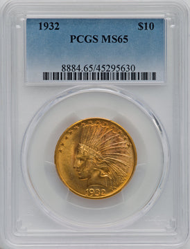 1932 $10 Indian Eagle PCGS MS65