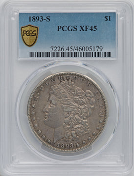 1893-S $1 Morgan Dollar PCGS XF45