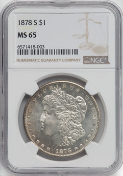 1878-S $1 Morgan Dollar NGC MS65