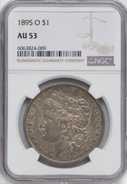1895-O $1 Morgan Dollar NGC AU53