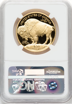 2016-W $50 One-Ounce Gold Buffalo Tenth Anniversary Early Releases NGC PF70