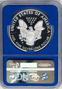 2016-W S$1 Silver Eagle Lettered Edge 30th Anniversary NGC PF70