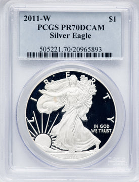 2011-W Silver Eagle PCGS PR70