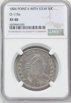 1806 50C O-115a Early Half Dollar NGC XF40