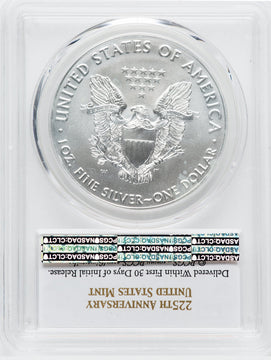 2017-W S$1 Silver Eagle Burnished First Strike PCGS SP70