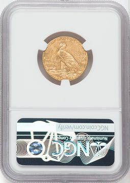 1909-D $5 Green Label Indian Half Eagle NGC MS64+