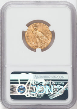 1914-D $5 Green Label Indian Half Eagle NGC MS64