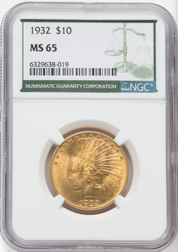1932 $10 Indian Eagle NGC MS65