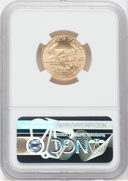 2002 $10 Quarter-Ounce Gold Eagle NGC MS70 Ed Moy