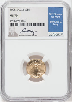 2005 $5 Tenth-Ounce Gold Eagle NGC MS70