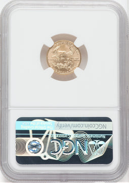 2007 $5 Tenth-Ounce Gold Eagle NGC MS70