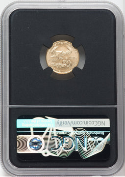 2021 $5 Gold Eagle Type One First Day of Issue NGC MS70 Moy Signed