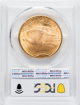 1925 $20 CAC Saint-Gaudens Double Eagle PCGS MS65+