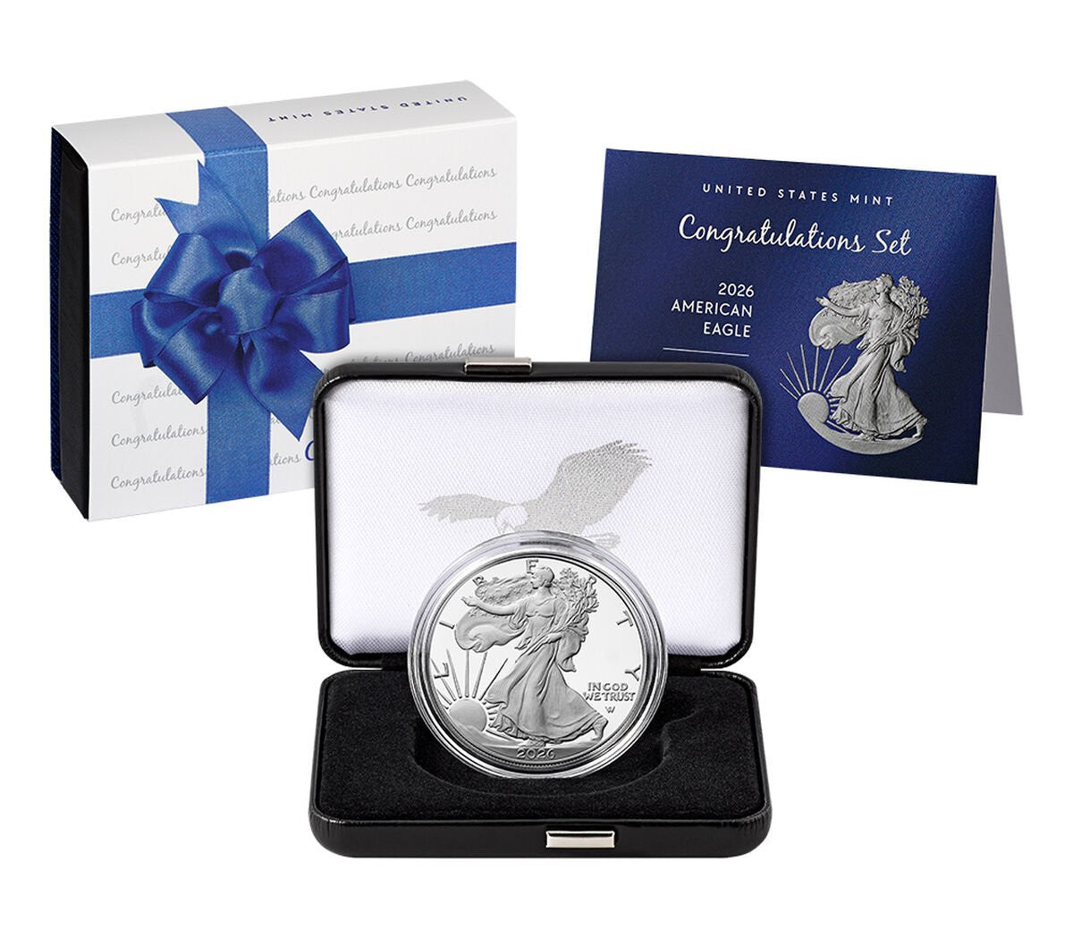 2026-P Proof Silver Eagle Congratulations Set OGP | LCR Coin