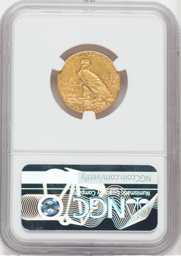 1910-S $5 Indian Half Eagle NGC MS63
