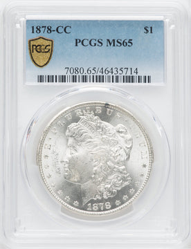 1878-CC $1 Morgan Dollar PCGS MS65