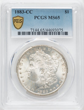 1883-CC $1 Morgan Dollar PCGS MS65