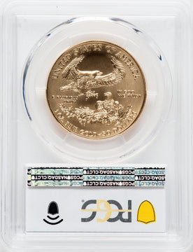 2020-W $50 One Ounce Gold Eagle Burnished SP PCGS MS70