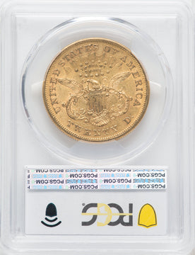 1874-S $20 Liberty Double Eagle PCGS AU50