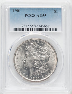 1901 $1 Morgan Dollar PCGS AU55
