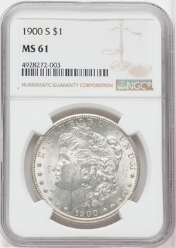 1900-S $1 Morgan Dollar NGC MS61