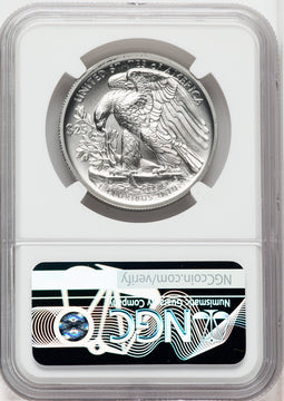 2020-W Palladium Eagle 1 oz Burnished Ron Harrigal NGC MS70
