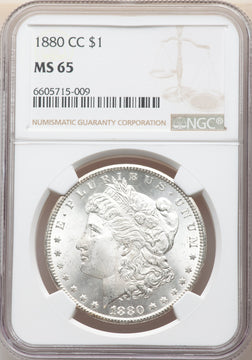 1880-CC $1 Morgan Dollar NGC MS65