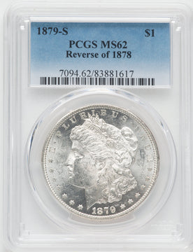 1879-S $1 Reverse of 1878 Morgan Dollar PCGS MS62