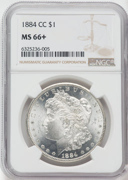 1884-CC $1 NGC Plus Morgan Dollar NGC MS66+