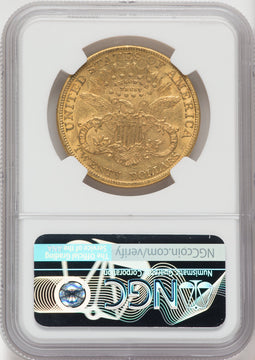 1890 $20 Liberty Double Eagle NGC AU58