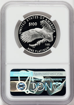 2022-W $100 One-Ounce Platinum Eagle Freedom of Speech First Strike NGC PF70