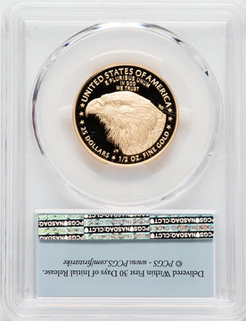2022-W G$25 Half Ounce Gold Eagle FS PCGS PR70