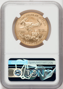 2019-W $50 One Ounce Gold Eagle Burnished First Strike NGC MS70 Don Everhart Signed